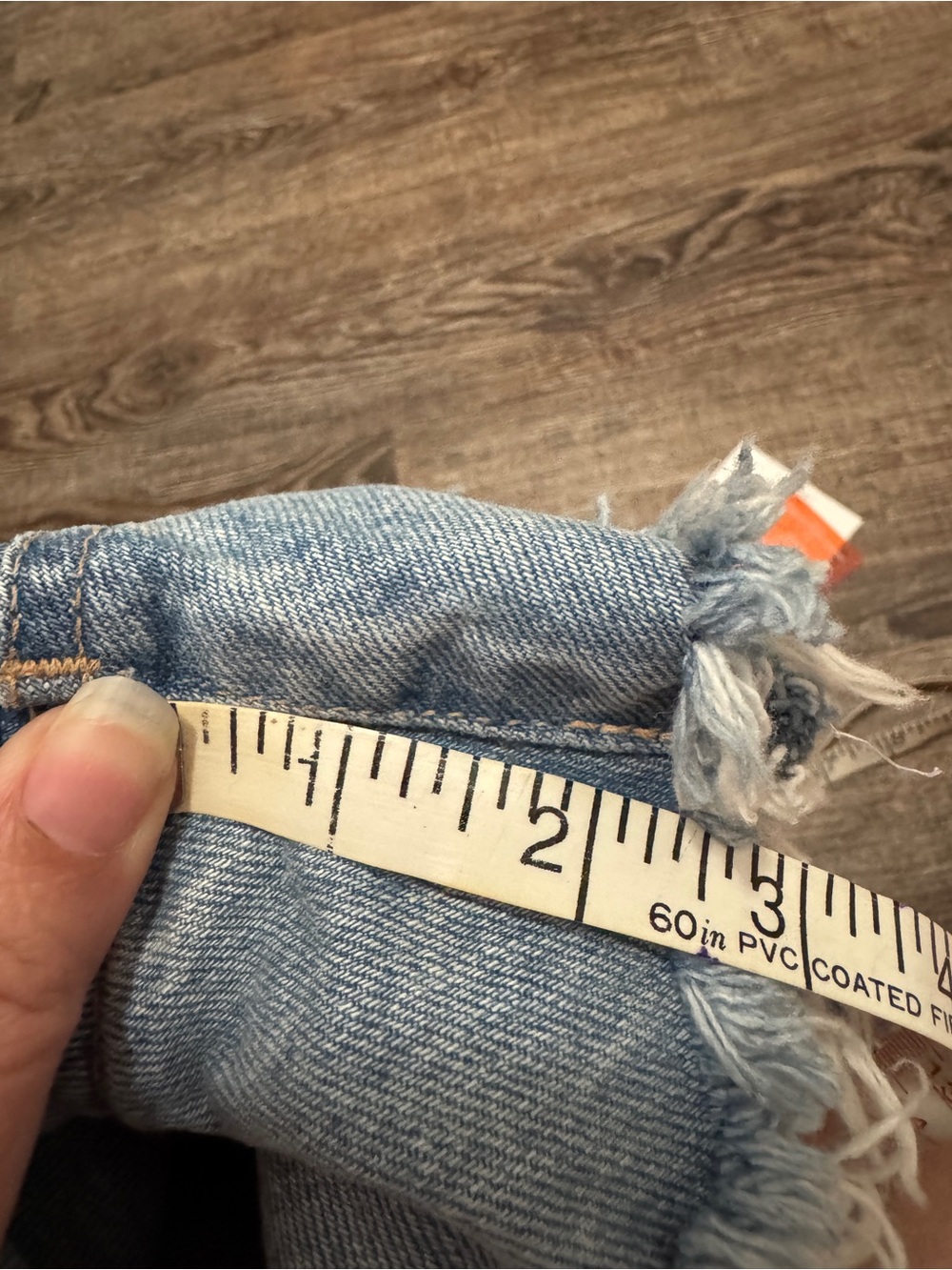 MOUSSY Mckendree Light Wash Frayed Hem Denim Shorts - Picture 5 of 7
